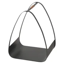 Boltze Kaminholzregal Timo Metall 30,7 x 50 x 40 cm Schwarz