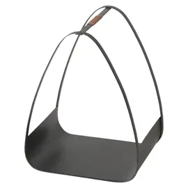 Boltze Kaminholzregal Timo Metall 30,7 x 50 x 40 cm Schwarz