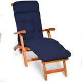 Beautissu Deckchair Auflage Flair DC - Dunkelblau