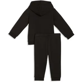 Puma "Minicats LOUNGEWEAR SET TR INF", Mädchen, Gr. 80, schwarz, Obermaterial: 68% Baumwolle, 32% Polyester. bedruckt, regular fit, Sportanzüge Trainingsanzug, mit Kapuze