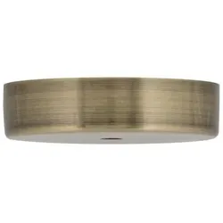 Bailey Deckendose metall bronze antik + transparent Kabelhalter