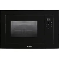 Smeg Eingebauter Mikrowellenherd mit Grill 1000W FMI120B3 Schwarz