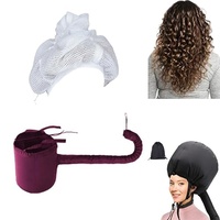 Net Plopping Cap für Lockiges Haar Trockenhauben für Haare, Netz-Duschhauben Set, Haarnetz Plopping Haube mit Verstellbarem Kordelzug Upgraded Diffuser Cap for Curly Hair 2 in 1