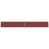 VidaXL Seitenmarkise Ausziehbar Braun 160x1200 cm