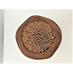 Messerblock DESIGN RUSTIKAL aus Olivenholz