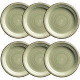 Mäser Dessertteller 19,5 cm, 6-er Set, OLIVGRÜN