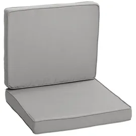 Outsunny Sitzkissen 56 x 52 cm Hellgrau