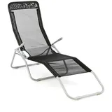 VCM Bäderliege 160 x 48 x 100 cm schwarz klappbar