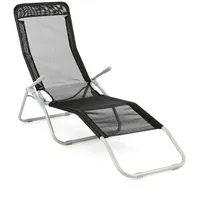 VCM Bäderliege 160 x 48 x 100 cm schwarz klappbar