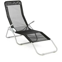 VCM Bäderliege 160 x 48 x 100 cm schwarz klappbar