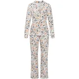 VIVANCE DREAMS Damen Pyjama rosa-blau-geblümt Gr.32/34