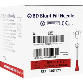 Becton Dickinson Aufziehkanüle stumpf 18 G 1 1/2 1,2x40 mm 100 St.
