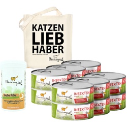 I love my cat Futterset für Katzen mit Durchfall - Nassfutter + Gastro Relax Pulver Jutebeutel Set 680 g