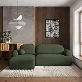 masseno Eckcouch Polyester 3-Sitzer Grün