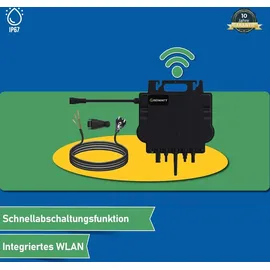 sunpro power Growatt NEO Wechselrichter 800M-X | PV WIFI Wechselrichter für Balkonkraftwerk