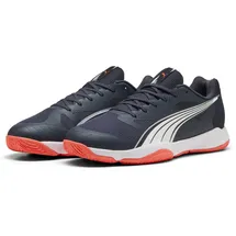 Puma Eliminate Turbo Hallenturnschuh, Parisian Night White-Glowing RED, 46.5