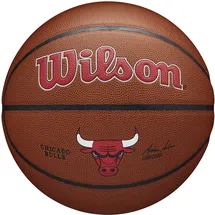 Wilson Basketball Chicago Bulls, Indoor/Outdoor, Mischleder, Größe: 7
