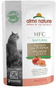 Almo Nature HFC Natural zalm met pompoen natvoer kat (55 g)  48 x 55 g