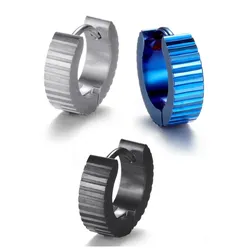 Creolen-Set »Multipack Schmuck Geschenk Ohrschmuck Creolenset«, (Set, 3 tlg.), 36593439-0 blau-edelstahlfarben-schwarz