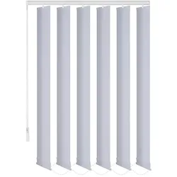 KS Handel 24 Lamellenvorhang Schiebevorhang fertiges Komplettsystem (hellgrau, 150x250 cm)