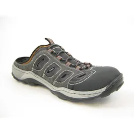 Rieker Herren 08096 Clogs, Grau (schwarz/rauch/rauch/00), 43 EU