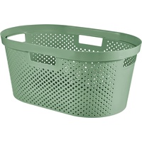 KETER Curver Wäschekorb, 40 l, recycelter Kunststoff, Grün, M