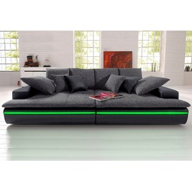 Mr. Couch Big-Sofa Haiti, wahlweise mit RGB-Beleuchtung schwarz