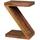 KADIMA DESIGN Beistelltisch "Z" Cube: Akazie/Sheesham, Z-Form, 44x59x30 cm, handgefertigt, vielseitig nutzbar.