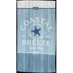Strandtuch GOOD MORNING "Breeze", blau, B:100cm L:180cm, Velours, Velours, Handtücher (Packung), Mikrofaser, Velours, Strandtuch, saugfähig, leicht, 100x180