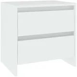 vidaXL Nachtschrank 45 x 34,5 x 44,5 cm Weiß
