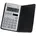Tasche Display-Rechner 10 Ziffern Batterie/Solar Schwarz Silber