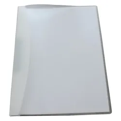 EXXO Klemmmappe Präsentationsmappe A4 transparent weiss