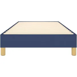 vidaXL Boxspringbettgestell Blau 100x200 cm Stoff
