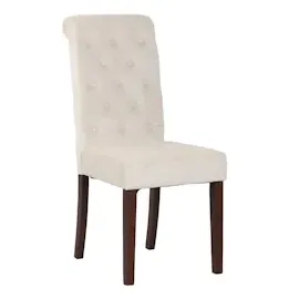 CLP 2er Set Esszimmerstühle Lisburn creme/Samt