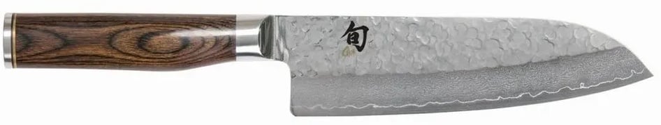 KAI Santokumesser Shun Premier Tim Mälzer Santoku 18 cm, Damaszener-Stahl braun