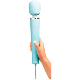 Le Wand Powerful Plug-In Vibrating Massager“ mit 6 Vibrationsmodi in 10 Intensitäten, blau