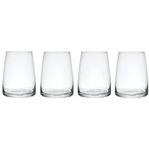 Mikasa Palermo Stiellose Weingläser aus Kristall 4er-Set, 350ml, 4x stiellose Gläser für Wein | Weinbecher Gläser - Geschenkkarton & spülmaschinenfest