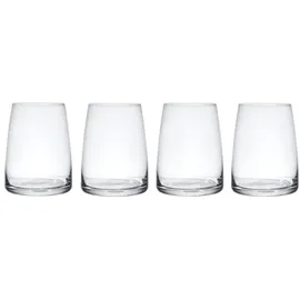 Mikasa Palermo Stiellose Weingläser aus Kristall 4er-Set, 350ml, 4x stiellose Gläser für Wein | Weinbecher Gläser - Geschenkkarton & spülmaschinenfest