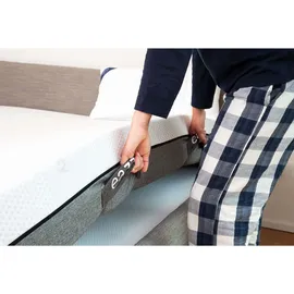 Genius eazzzy Matratze 200x200 cm orthopädische Visco Kaltschaummatratze mit 8-Zonen und 20cm hoch, Härtegrad H2-H3 | Komfort,