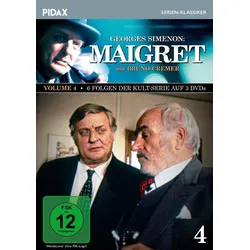 Maigret, Vol. 4 / Weitere 6 Folgen der Kult-Serie mit Bruno Cremer nach den Romanen von Georges Simenon (Pidax Serien-Klassiker) [3 DVDs] | Zustand: Neu & original versiegelt
