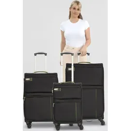 d & n Travel Line 6704 Koffer-Set 3-tlg. schwarz