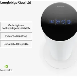 Blumfeldt SmartFlow Tower Infrarotheizstrahler 700W 360° Wärmeabgabe WLAN-Steuerung