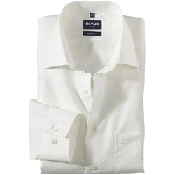 Businesshemd OLYMP "Luxor modern fit", Herren, Gr. 47, N-Gr, beige, Obermaterial: 100% Baumwolle, Langarm, Hemden
