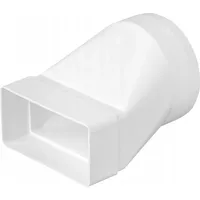 airRoxy Rundrohr Flachkanal Verbinder 110x55mm ø100 7709