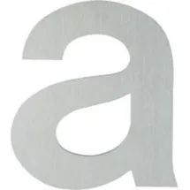HOPPE OA-Hausnummer E610-621 Buchstabe a Edelstahl