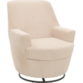 INOSIGN »HETTY, Drehsessel mit Wippfunktion, Lese-Sessel in Cord und Microfaser« 1 Stk. tlg. mit Federkern, auch im Set mit passendem Hocker