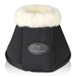 Equinate Hufglocken Furlyn mit synthetischem Lammfell S Schwarz
