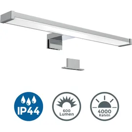 B.K.Licht Spiegelleuchte 7 W 600 lm 4000 K Grau/Weiß 40 cm