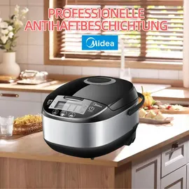 Midea Reiskocher Schwarz/Silber 5,0 l