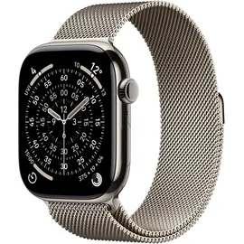 Apple Watch Series 11 GPS + Cellular 46mm Natural Titanium Milanese Loop natural M/L